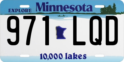 MN license plate 971LQD