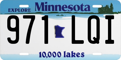 MN license plate 971LQI