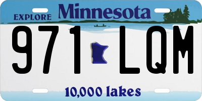 MN license plate 971LQM