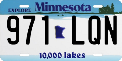 MN license plate 971LQN