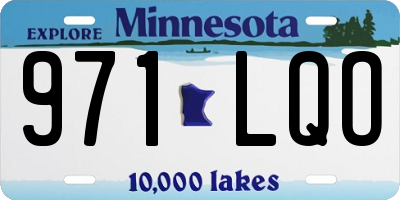 MN license plate 971LQO