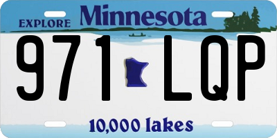 MN license plate 971LQP