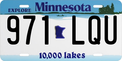 MN license plate 971LQU
