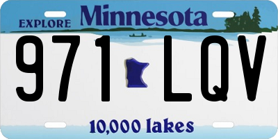 MN license plate 971LQV