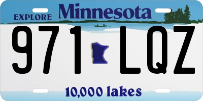 MN license plate 971LQZ