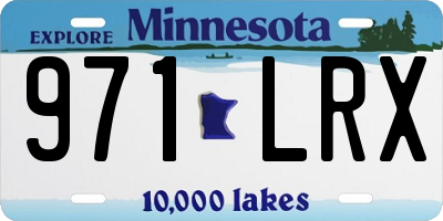 MN license plate 971LRX