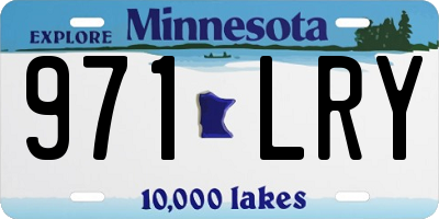 MN license plate 971LRY