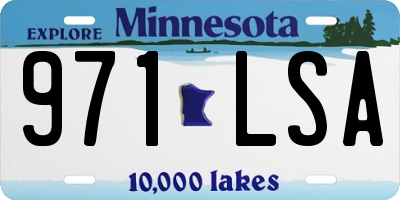 MN license plate 971LSA