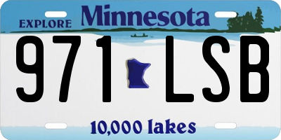 MN license plate 971LSB