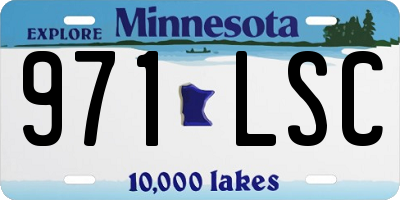 MN license plate 971LSC