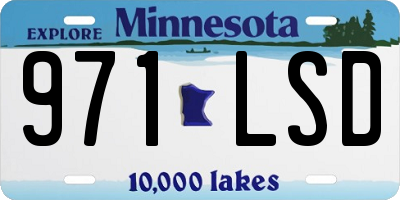 MN license plate 971LSD