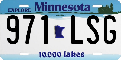 MN license plate 971LSG