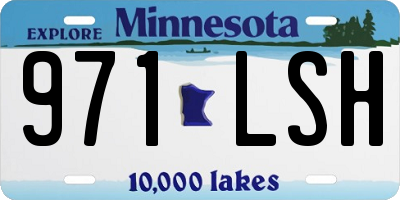 MN license plate 971LSH