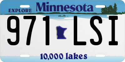 MN license plate 971LSI