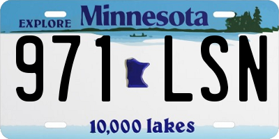 MN license plate 971LSN