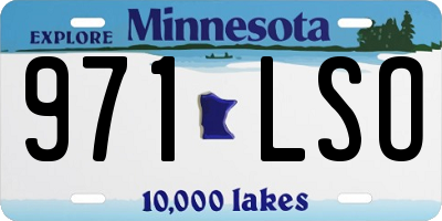 MN license plate 971LSO