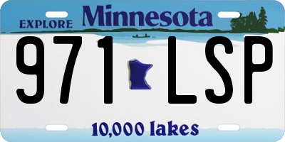 MN license plate 971LSP