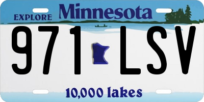 MN license plate 971LSV