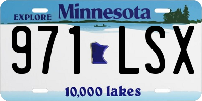 MN license plate 971LSX