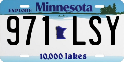 MN license plate 971LSY