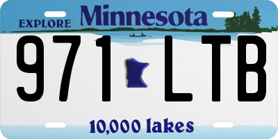 MN license plate 971LTB