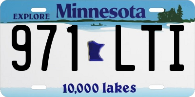 MN license plate 971LTI