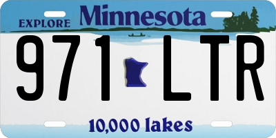 MN license plate 971LTR