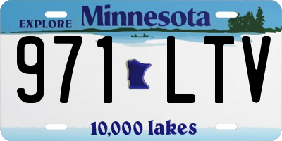 MN license plate 971LTV