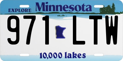 MN license plate 971LTW