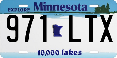 MN license plate 971LTX