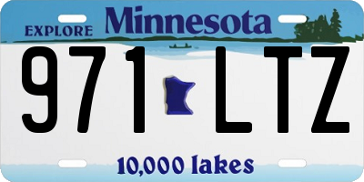 MN license plate 971LTZ