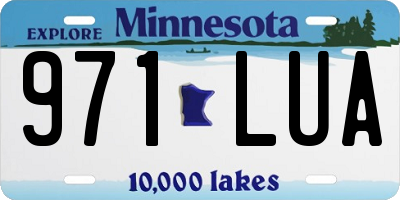 MN license plate 971LUA