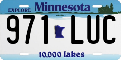 MN license plate 971LUC