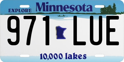 MN license plate 971LUE