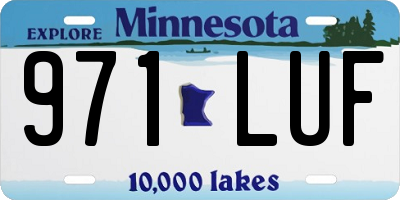 MN license plate 971LUF