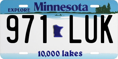 MN license plate 971LUK