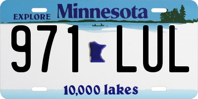 MN license plate 971LUL