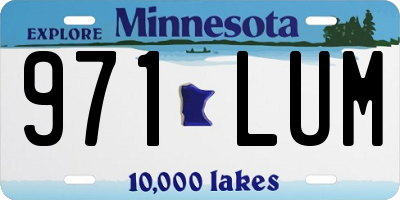 MN license plate 971LUM
