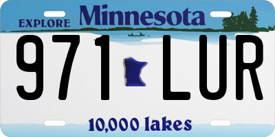 MN license plate 971LUR