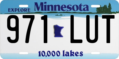 MN license plate 971LUT