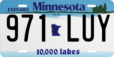 MN license plate 971LUY