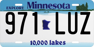MN license plate 971LUZ