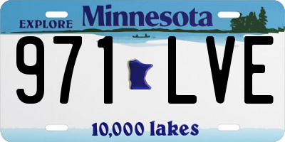 MN license plate 971LVE