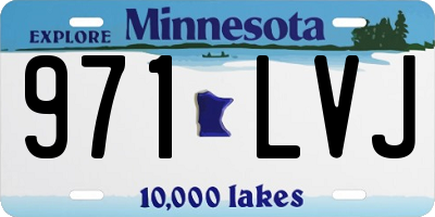 MN license plate 971LVJ