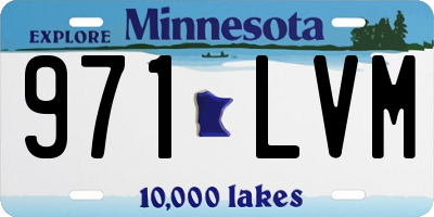 MN license plate 971LVM
