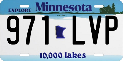 MN license plate 971LVP