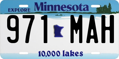 MN license plate 971MAH