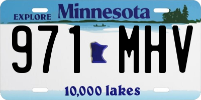MN license plate 971MHV