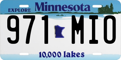 MN license plate 971MIO