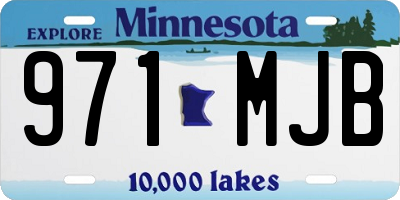 MN license plate 971MJB